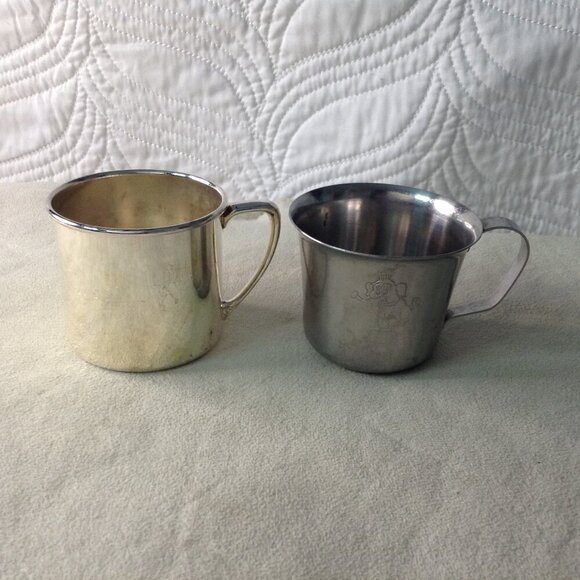 Unknown Other - VTG Plated Childs Alphabet cut and Christening Cup. 1930-1950's Traditional Gift